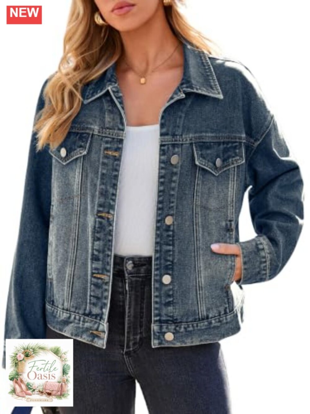 Cropped Denim Jacket Women Western Y2K Concert Outfit Oversized